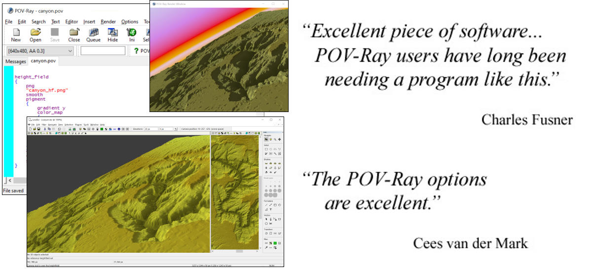 Leveller testimonial by Charles Fusner and Cees van der Mark, POV-Ray artists